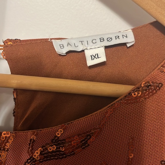 Baltic Born Destiny Sequin Maxi Dress | Cinnamon 1X - Picture 4 of 5